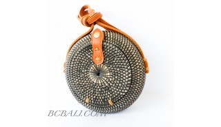  Bali Circle Ball Rattan Bags Handwoven Etnic Unique Desaign